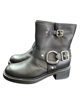 Universal Thread Women's Connor Harness Buckle Ankle Boots Size 8 NWT